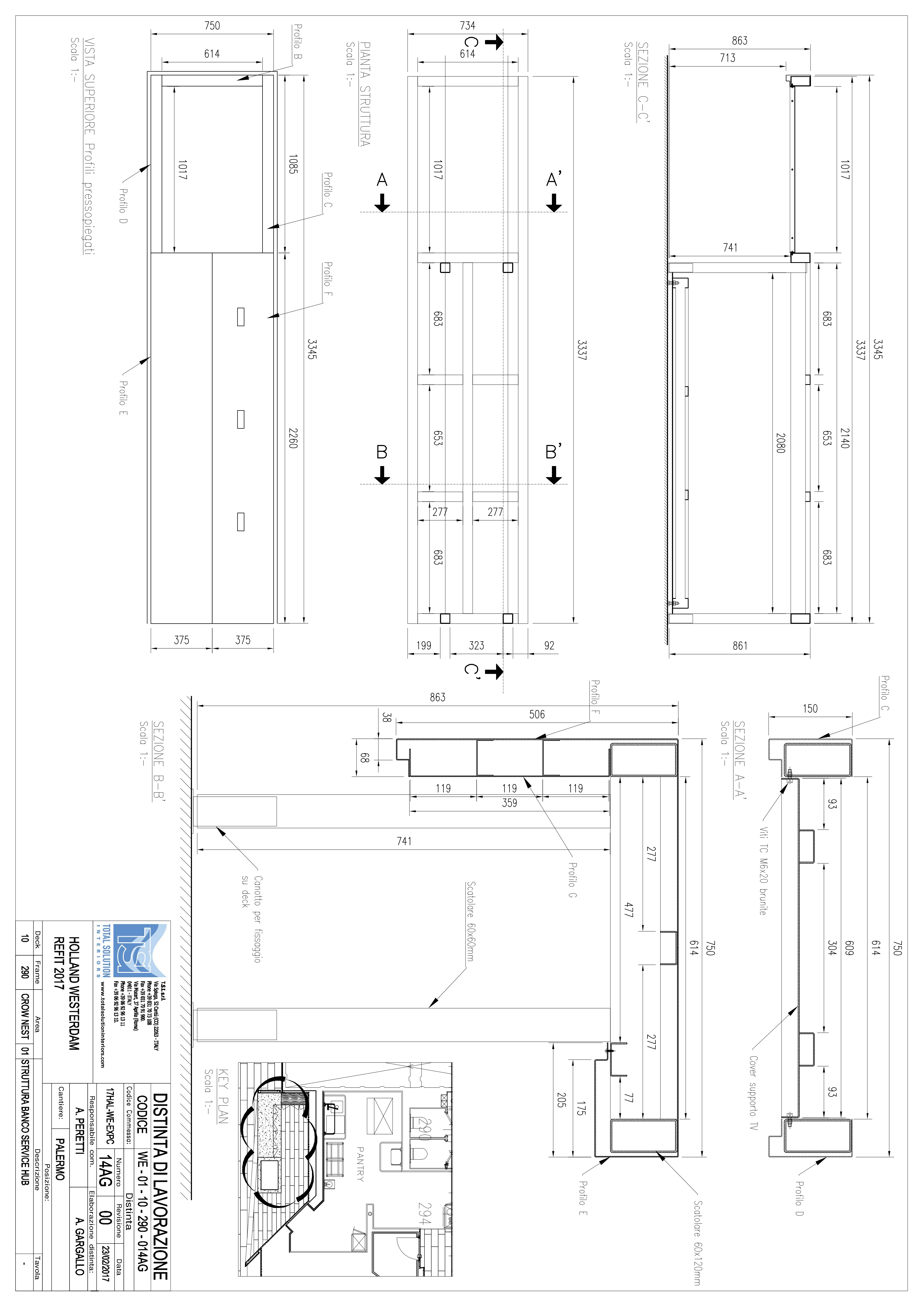 14AG struttura bancone service hub - CM Arredi 14AG struttura bancone service hub - CM Arredi