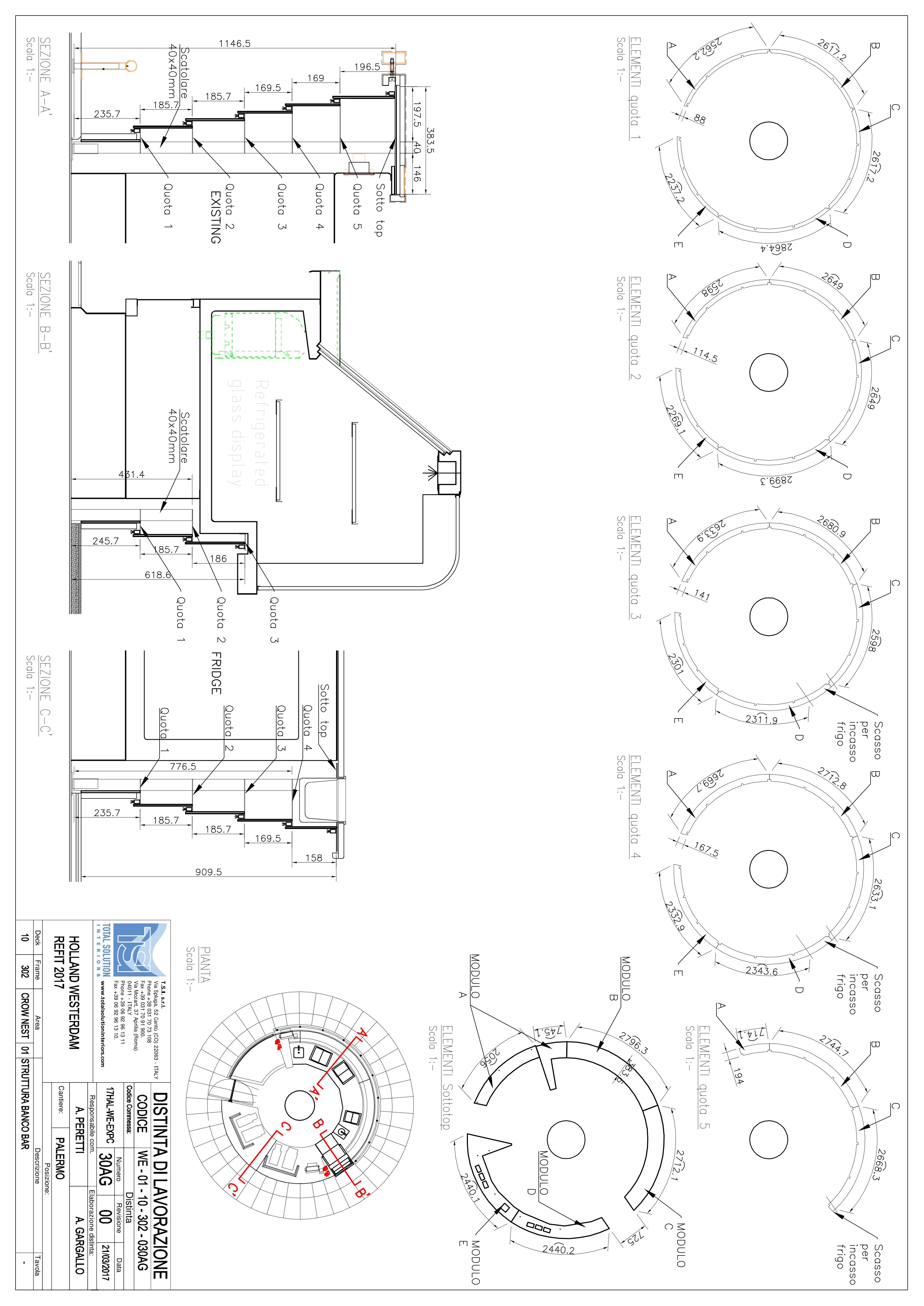 30AG struttura bar counter - CM Arredi 30AG struttura bar counter - CM Arredi